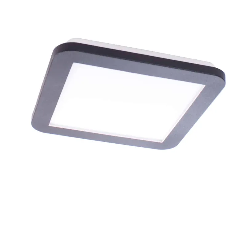 Plafonniere | 22 cm | Anne plafondlampen IP44 | LED | zwart | kunststof metaal | moderne functionele van ETH – productfoto 1 van 3