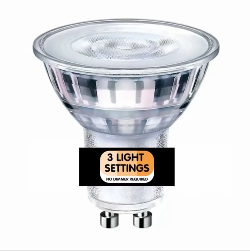 Sceneswitch + Memory GU10 led 4.5w/50w 2700k/2500k/2200k 3 standen 50w-25w-10w 500Lm Cri80 230v de ETH – photo produit