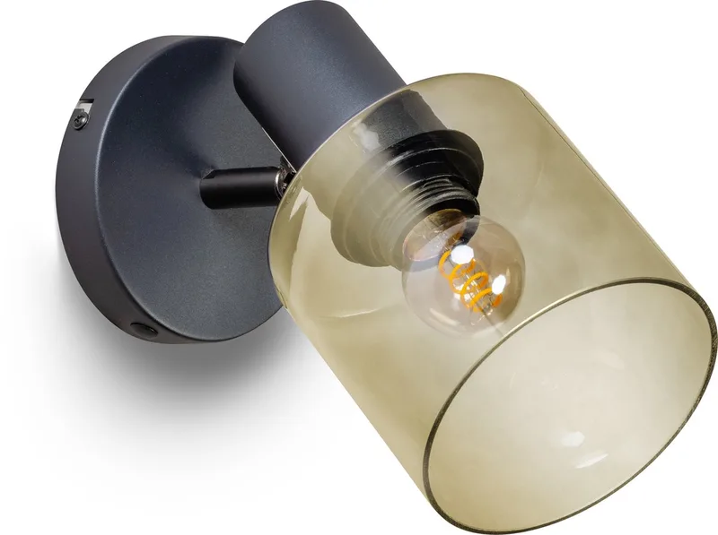 Sledge Glass Wandlamp E27 Green Glas de ETH en Goud Zwart – photo produit