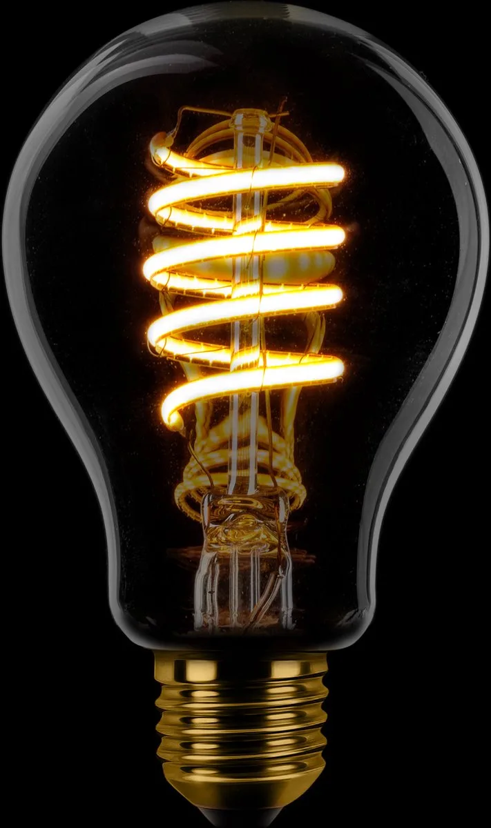 Standaardlamp Filament spiraal LED 4w E27 240v 2200k dimbaar helder 300 lumen från ETH – produktbild
