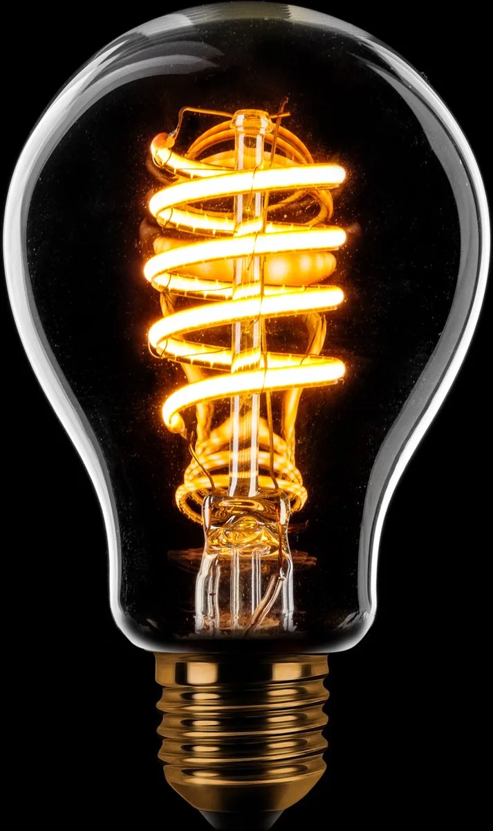 Standaardlamp Filament spiraal LED 7w E27 240v 2200k 3 stappen dimbaar helder de ETH – photo produit