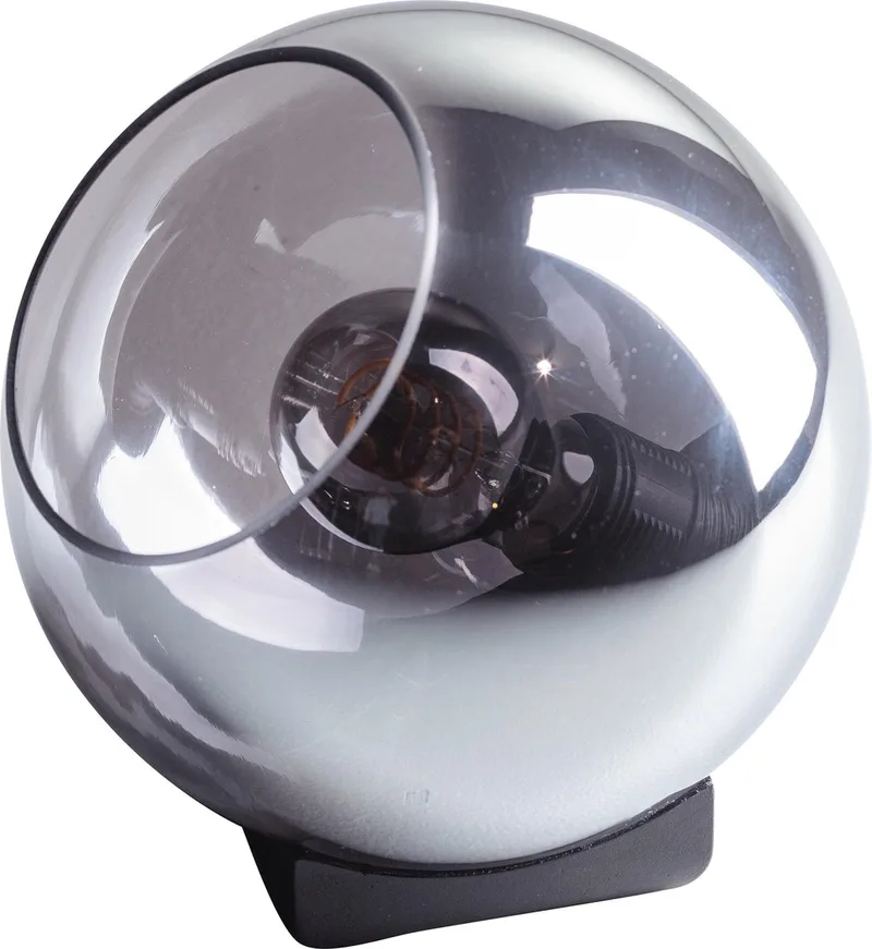 Tafellamp Orb 20 cm Smoke Glass fra ETH i Sort – produktbillede