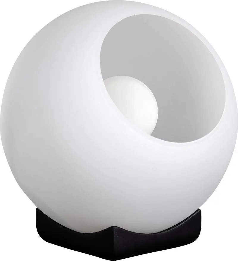 Tafellamp Orb 20cm opaal glas fra ETH i Sort – produktbillede