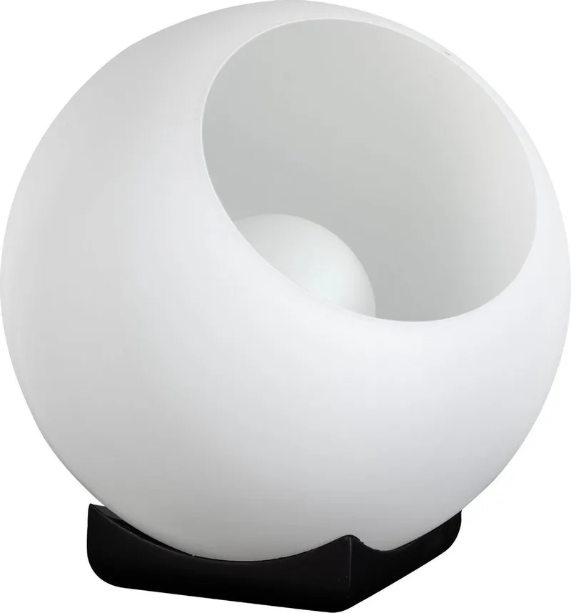 Tafellamp Orb 35cm opaal glas von ETH in Schwarz – Produktfoto