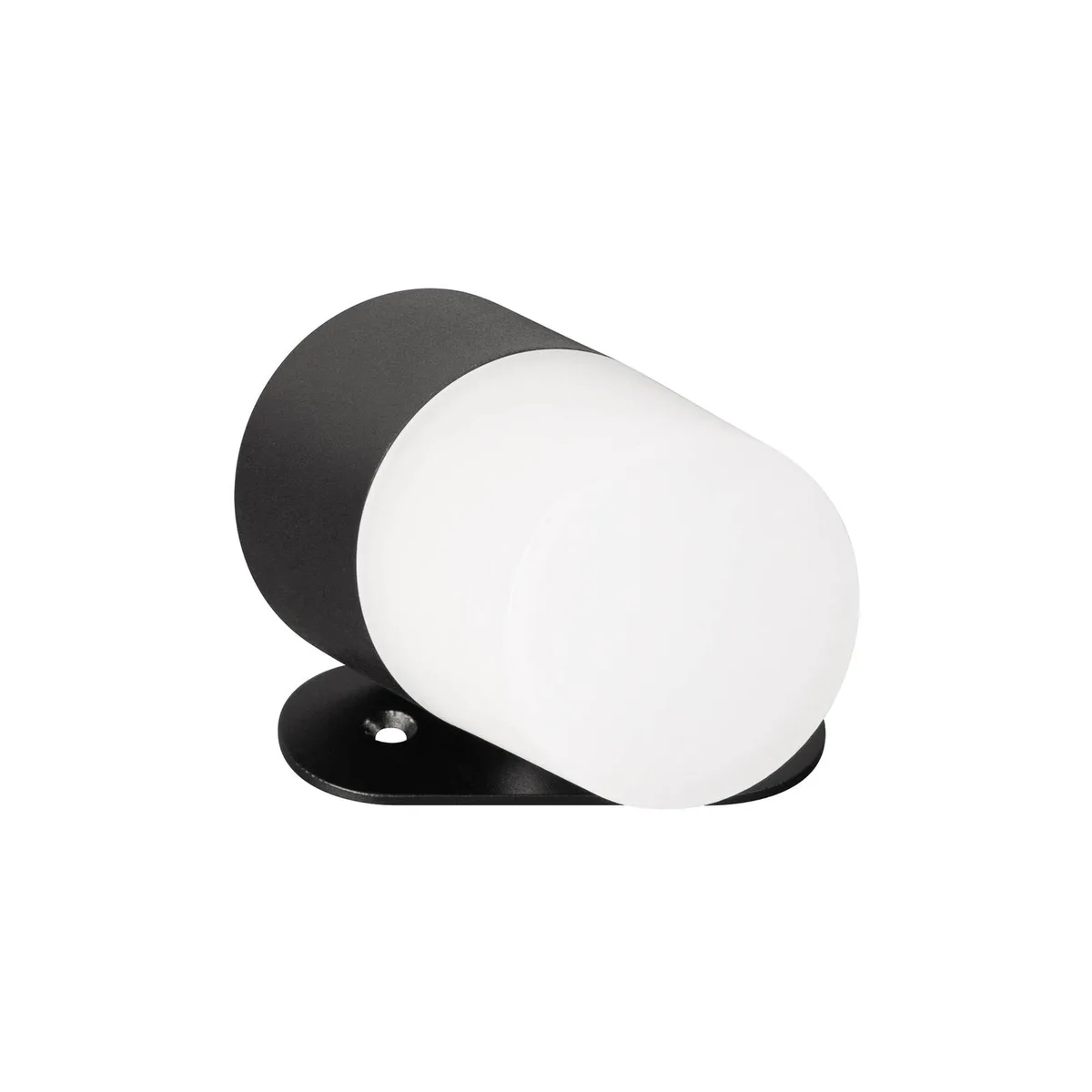 LED oplaadbare wandspot Magnetics, zwart/wit, dimbaar, CCT, IP44 fra FH Lighting i Sort, Hvid – produktbillede
