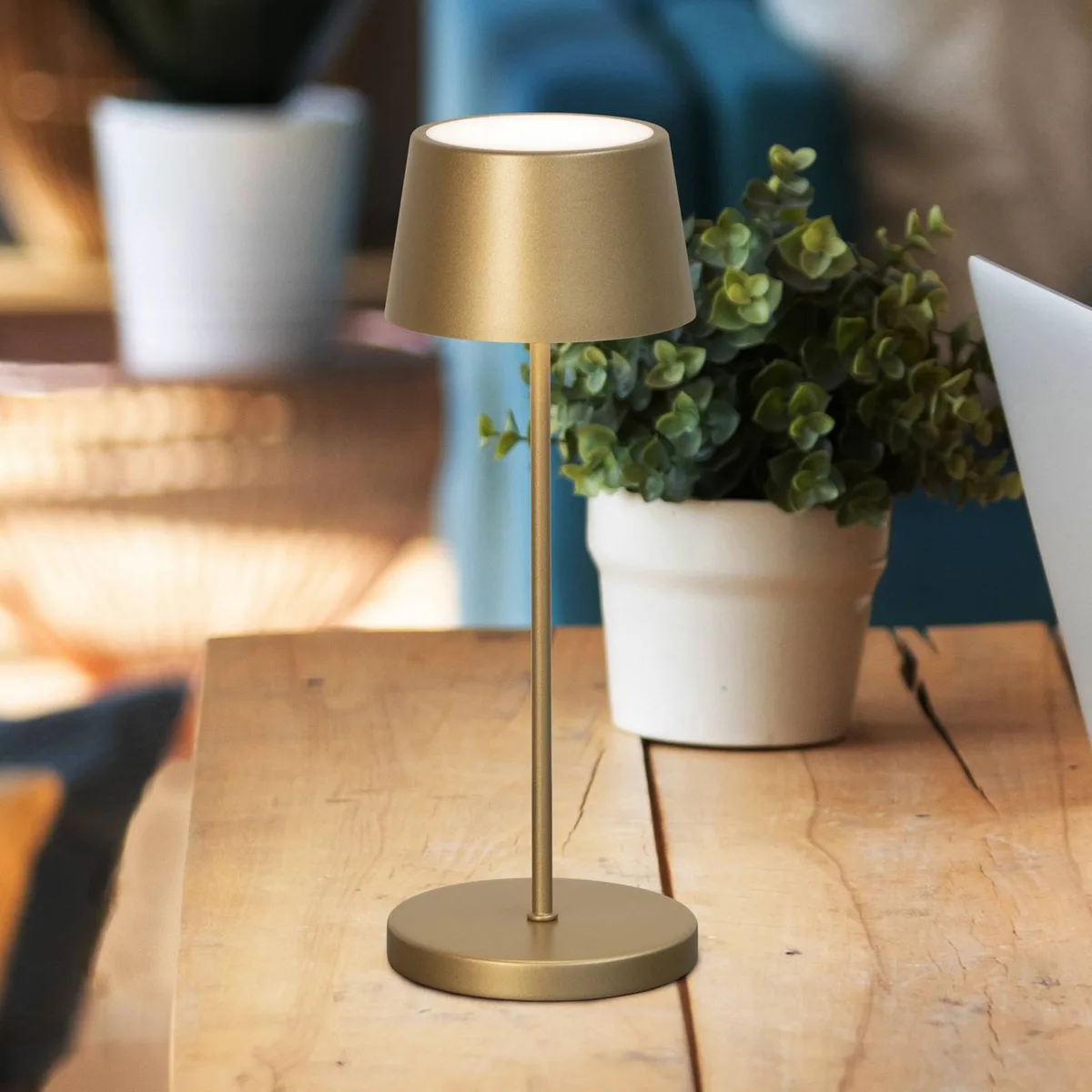 LED tafellamp Asena Pro bronskleurig 30 cm metaal IP54 de FH Lighting en Bronze – photo produit