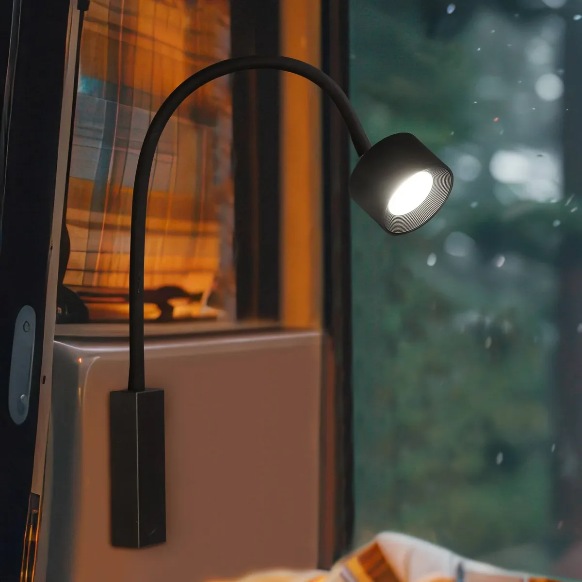 LED wandspot Magnetics flex, dimbaar, CCT de FH Lighting en Noir – photo produit