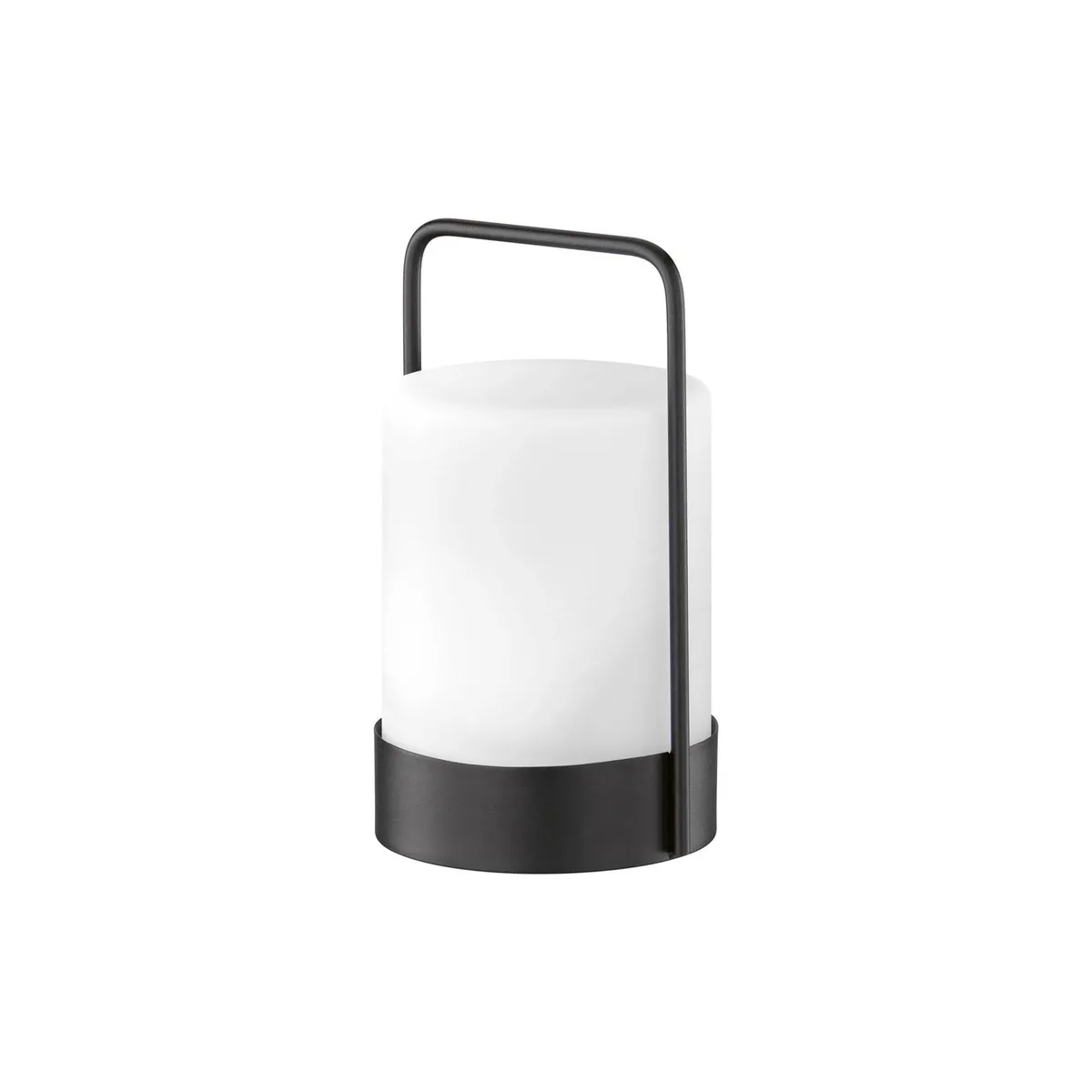 Solar-LED-Akku-Tischleuchte Casoli, Höhe 20 cm von FH Lighting in Schwarz, Weiß – Produktfoto