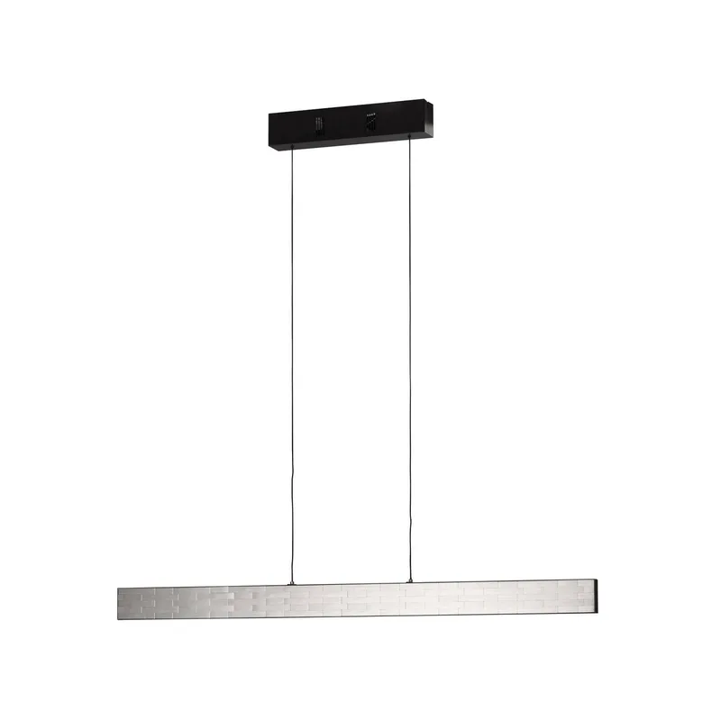 LED hanglamp Aluro, metaal, afstandsbediening, CCT, dimbaar fra Fischer & Honsel i Nikkel, Sort – produktbillede
