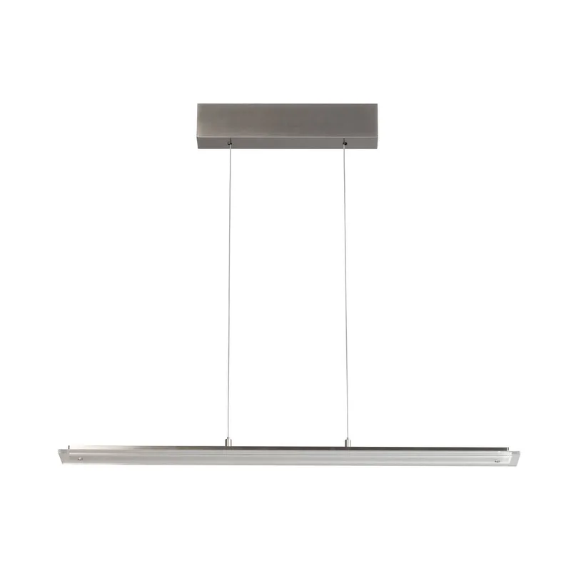 LED hanglamp Torvi, nikkel, lengte 88 cm, CCT, aanraakdimmer de Fischer & Honsel en Nikkel, Chrome – photo produit