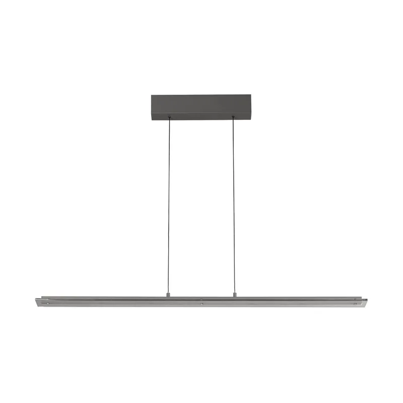 LED hanglamp Torvi, zandgrijs/rookgrijs, lengte 115 cm, CCT fra Fischer & Honsel i Zandgrijs, Rookgrijs – produktbillede