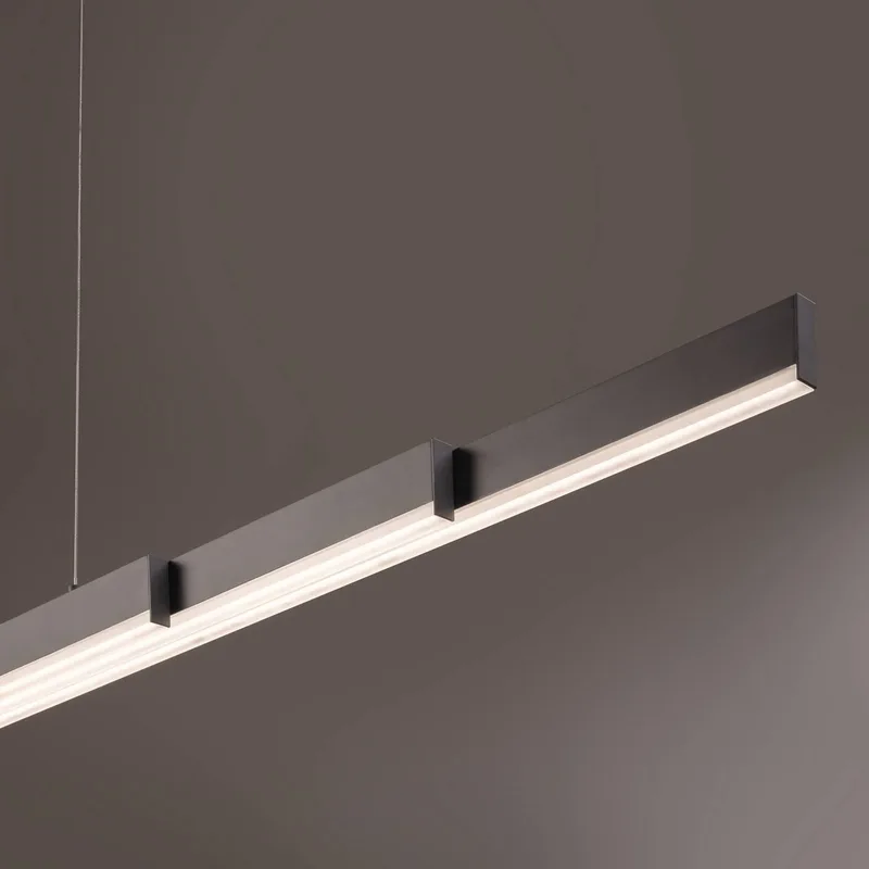 LED hanglamp Vayana, lengte 189 cm, CCT-touchdimmer von Fischer & Honsel in Grau – Produktfoto