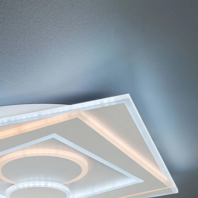 Ration LED-loftlampe dæmpbar, to cirkler fra Fischer & Honsel i Hvid – produktbillede