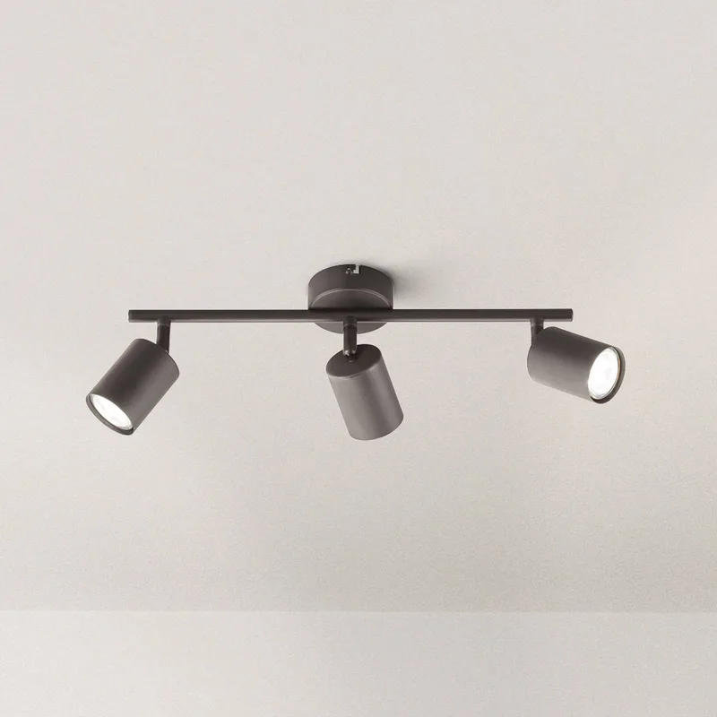 LED-takspotlight Vano svart, 3 lampor lång från Fischer & Honsel i Svart – produktbild