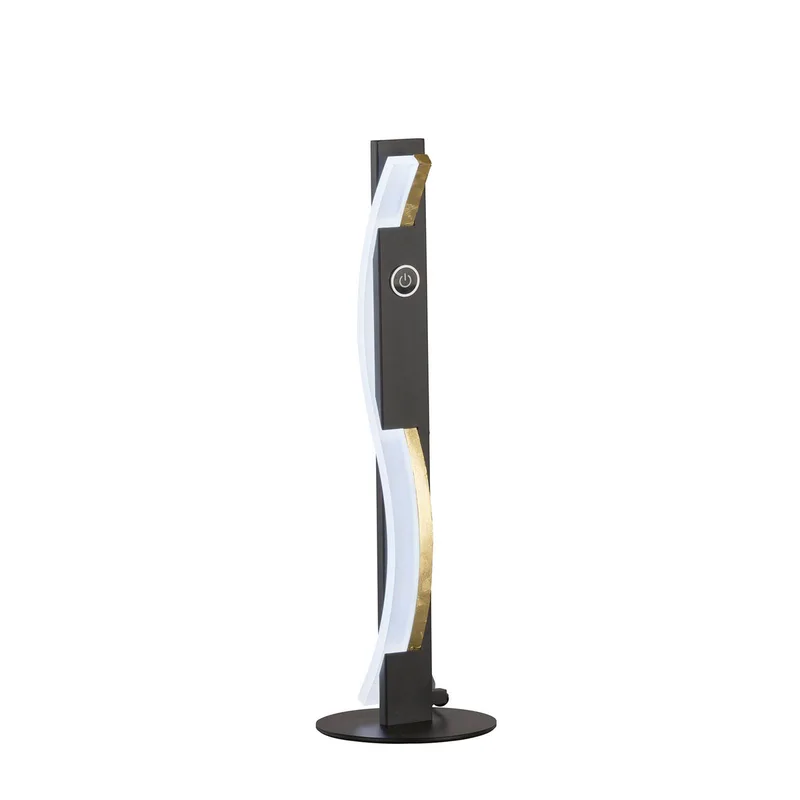 LED-bordlampe Bridge bevægelsessensor dæmpbar CCT sort fra Fischer & Honsel i Zwart mat, Bladgoud, Wit gesatineerd – produktbillede