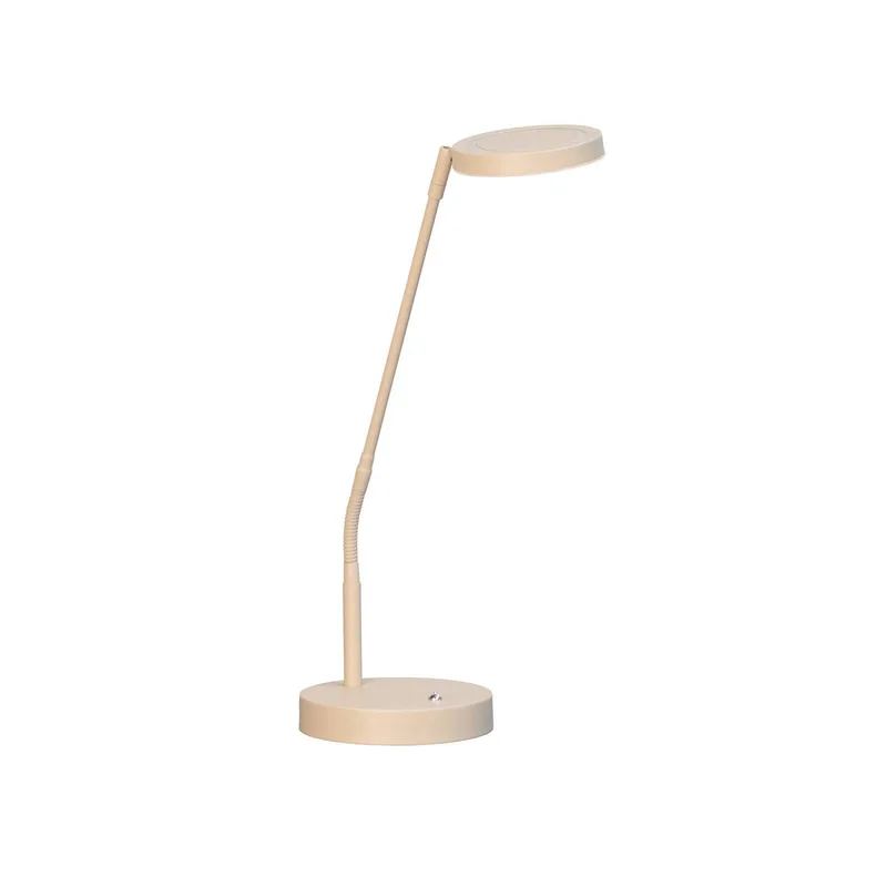 LED tafellamp Sorento, hoogte 48 cm, metaal, CCT från Fischer & Honsel i Zandkleurig – produktbild