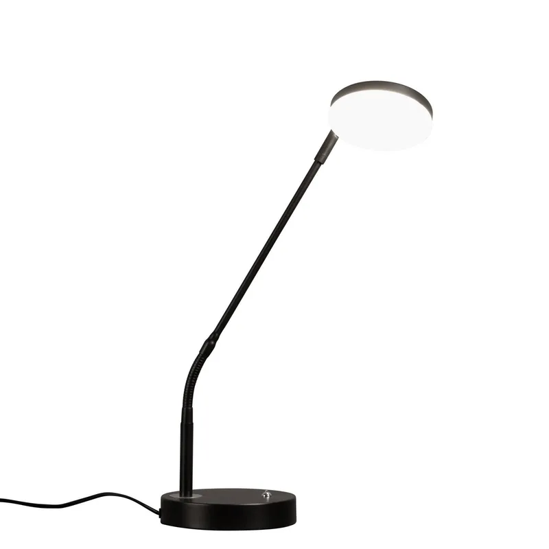 LED tafellamp Sorento, zandzwart, hoogte 48 cm, CCT dimbaar från Fischer & Honsel i Zandzwart, Vit – produktbild