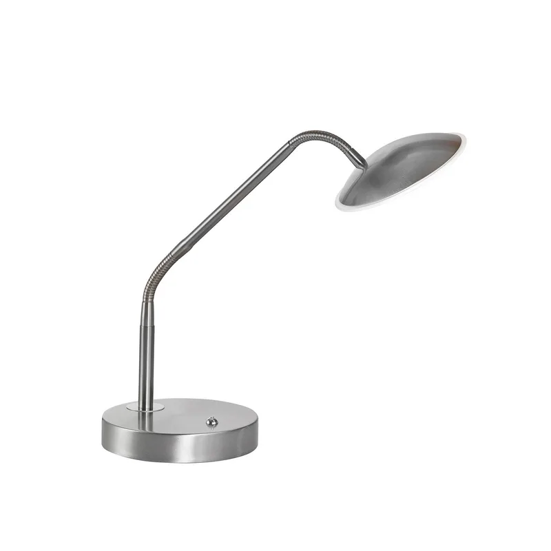 LED tafellamp Tallri, hoogte 60 cm, CCT-aanraakdimmer fra Fischer & Honsel i Nikkel – produktbillede