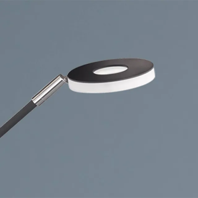 LED floor lamp Dent, dimmable, CCT, 2 x 6W black de Fischer & Honsel en Mat zwart – photo produit 3 sur 4