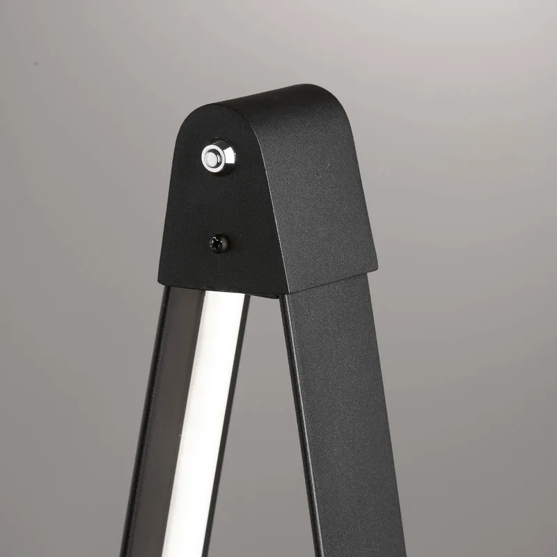 LED vloerlamp Fenga, touchdimmer, CCT, zwart från Fischer & Honsel i Zwart mat, Wit gesatineerd – produktbild