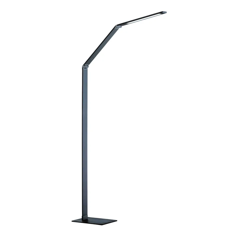 LED-golvlampa Geri Sensordimmer CCT antracit från Fischer & Honsel i Antracit, Wit gesatineerd – produktbild