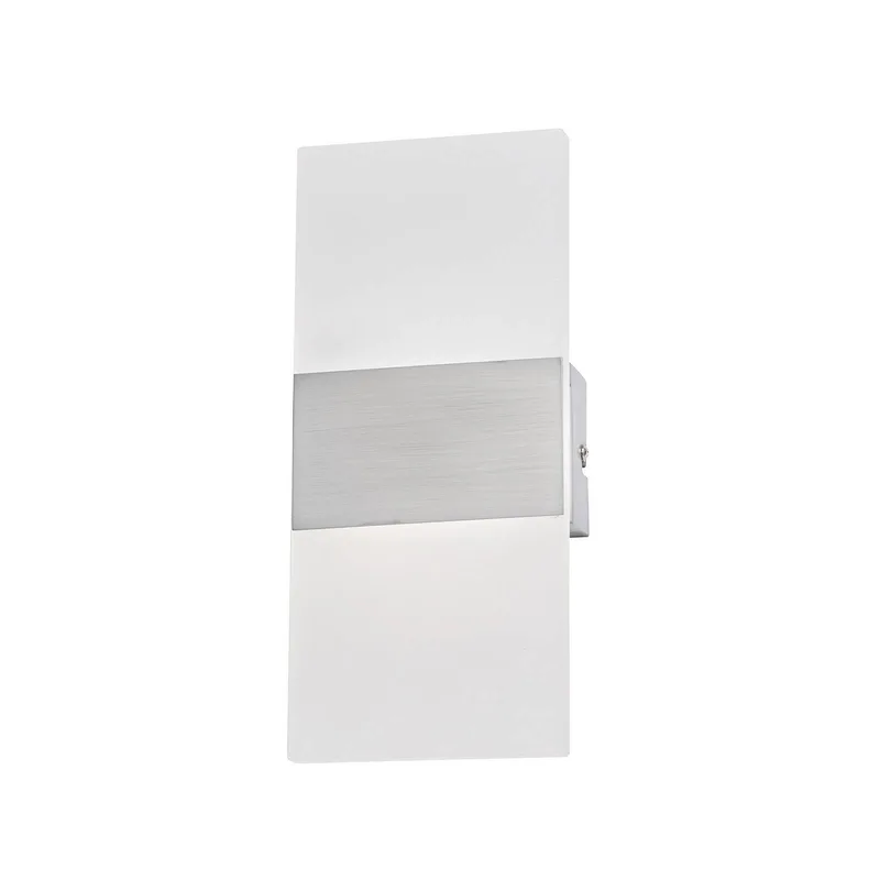 LED wandlamp FODER, nikkelkleurig, hoogte 27 cm, schakelaar von Fischer & Honsel in Nikkel – Produktfoto