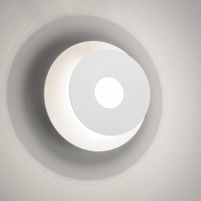 LED wandlamp Hennes, Ø 18 cm, wit von Fischer & Honsel in Wit mat – Produktfoto