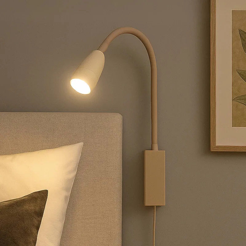 LED wandlamp Sten, zandkleurig, hoogte 61 cm Gebarenbediening by Fischer & Honsel in Zand – product photo