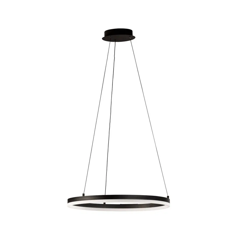 Sirko LED hanglamp, zwart/wit, metaal, CCT, dimbaar fra Fischer & Honsel i Sort, Hvid – produktbillede