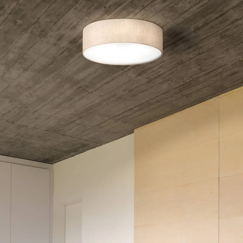 Thor plafondlamp, zand, Ø 40cm fra Fischer & Honsel i Zand, Hvid – produktbillede