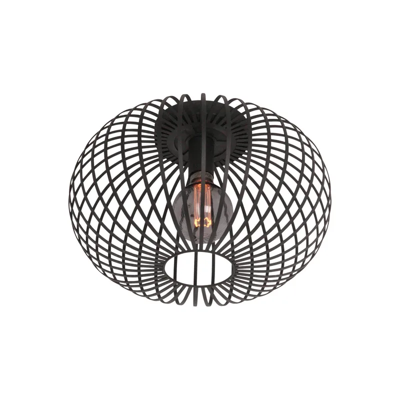 Aglio plafondlamp, Ø 33 cm, metaal von Freelight in Schwarz – Produktfoto