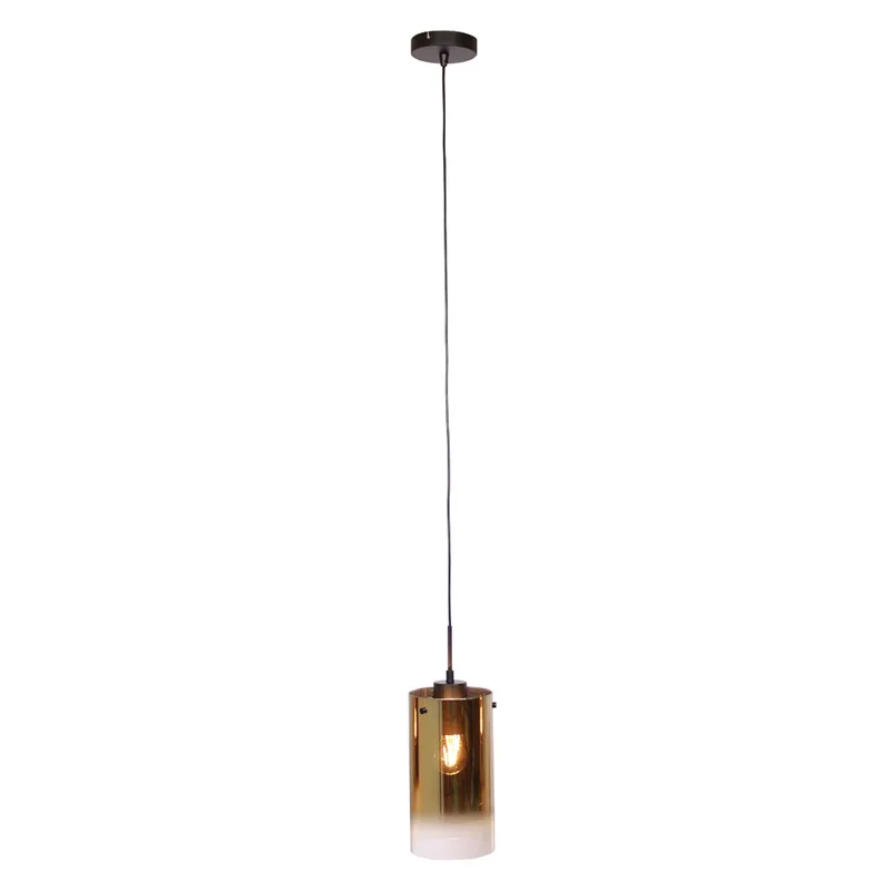 Hanglamp | 15 cm | Ventotto lampen | E27 | goud zwart | glas metaal | moderne decoratieve fra Freelight – produktbillede