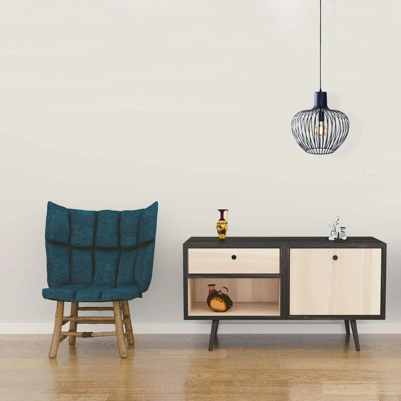 Hanglamp | 38 cm | Arraffone | E27 | zwart | metaal | moderne trendy decoratieve verlichting von Freelight – Produktfoto 2 von 3