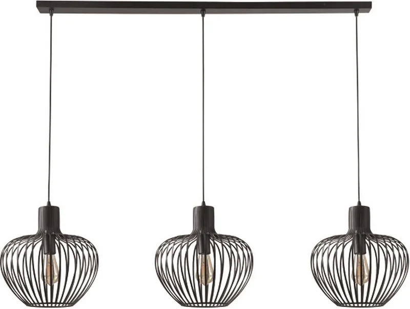 Hanglamp Arraffone 3 lichts L 140 cm Ø 30 cm från Freelight i Svart – produktbild