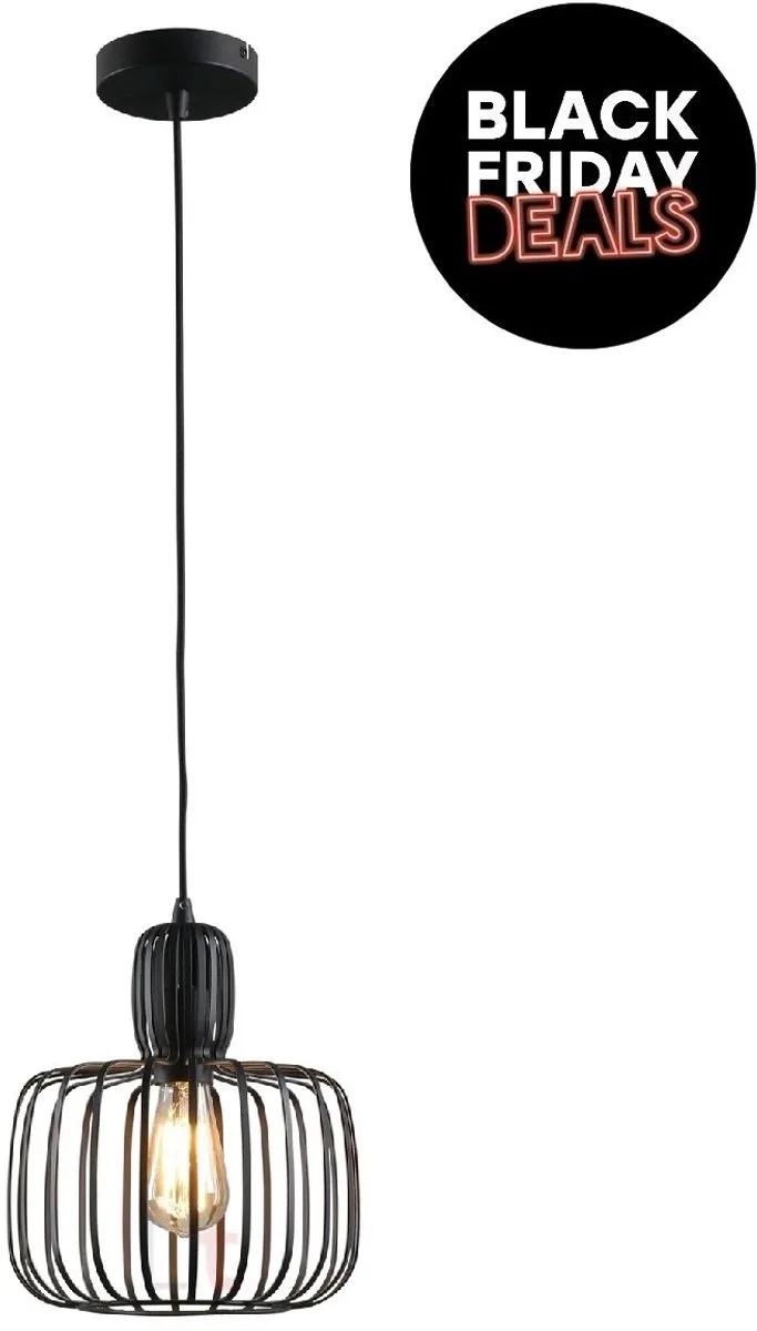 Hanglamp Costola Ø 25 cm van Freelight in Zwart – productfoto