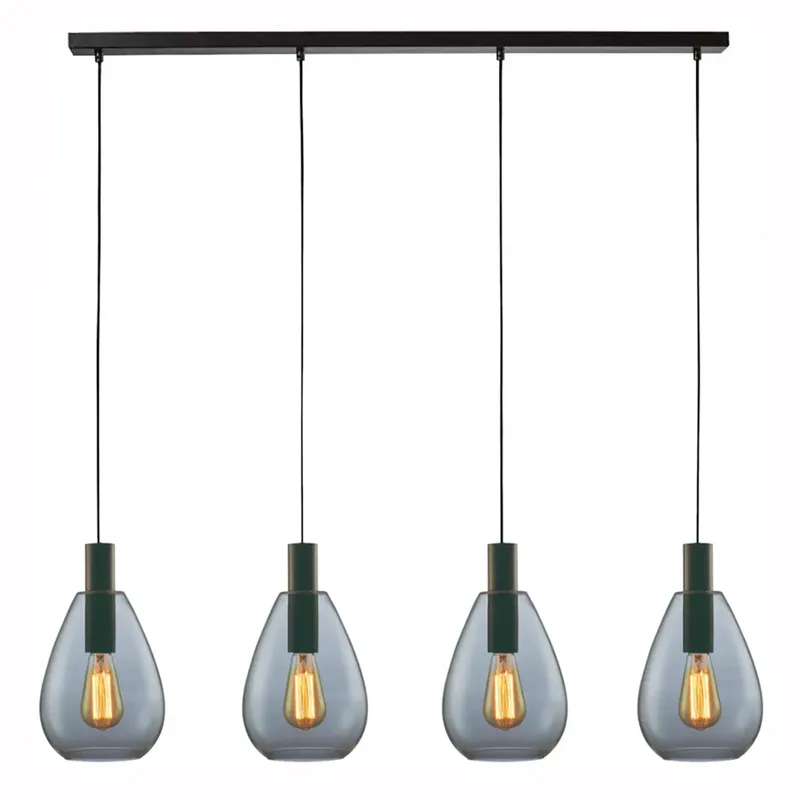 Hanglamp Dorato 4 lichts L120 cm zwart de Freelight – photo produit