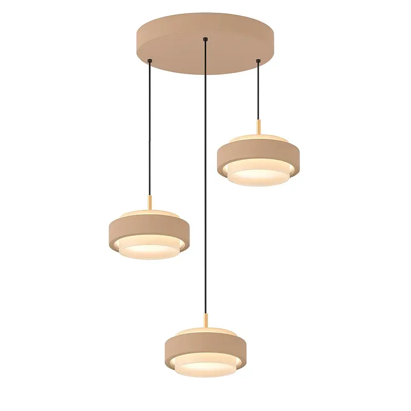 Hanglamp Puleggia 3 lichts Ø 33 cm comfortlift beige fra Freelight – produktbillede