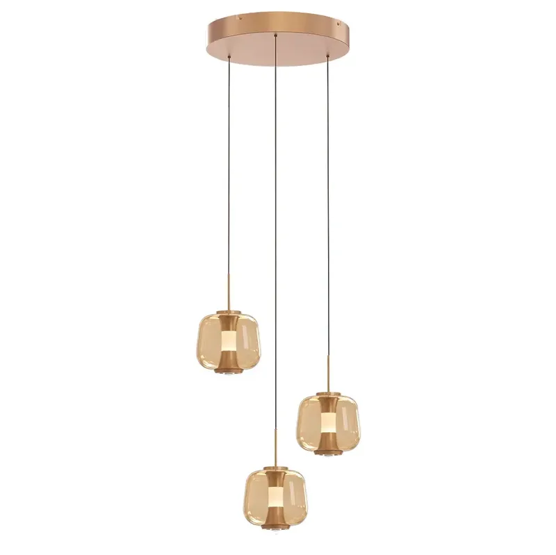 Hanglamp Rosa 3 lichts Ø 30 cm comfortlift rosé goud de Freelight – photo produit