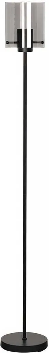 Interno Vloerlamp 1 lichts uplight zwart/smoke glas - Modern