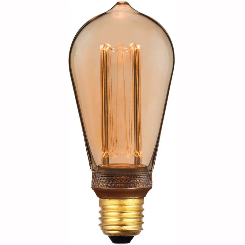 LED lamp | goud | dimbaar | E27 | 5 watt | Ø64 mm | 1800 Kelvin | 200 lumen | 240 volt de Freelight – photo produit