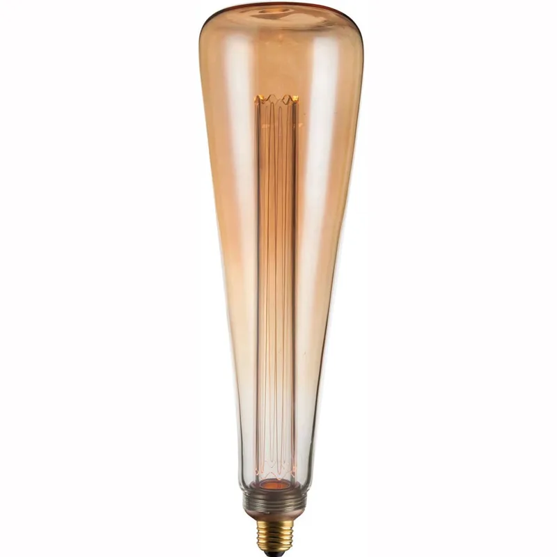 LED lamp | goudkleurig glas | dimbaar | E27 | 5 watt | Ø90 mm | 1800 Kelvin | 200 lumen | 240 volt von Freelight – Produktfoto