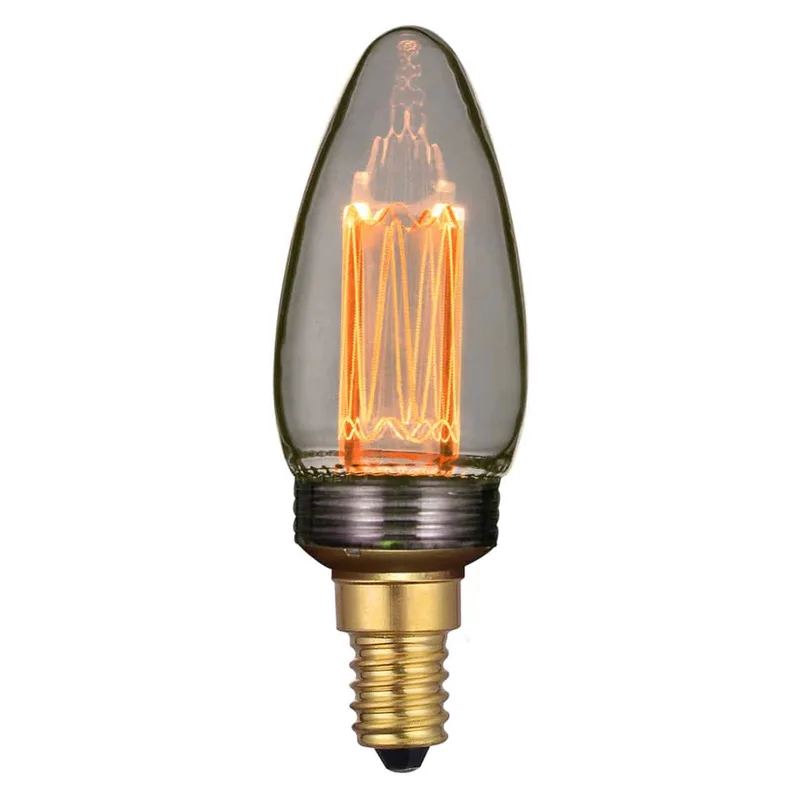 LED lamp | smoke glas | dimbaar | E14 | 2 watt | Ø35 mm | 2000K | 30 lumen | 240V von Freelight – Produktfoto