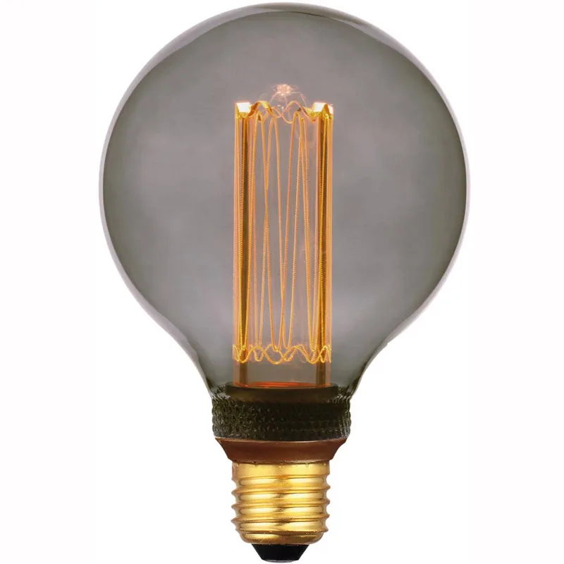 LED lamp | smoke glas | dimbaar | E27 | 5 watt | Ø95 mm | 2000 Kelvin | 100 lumen | 240 volt by Freelight – product photo