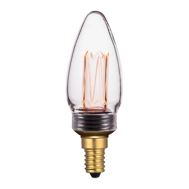 LED lamp | transparant | dimbaar | E14 | 2 watt | Ø35 mm | 2000K | 60 lumen | 240V fra Freelight – produktbillede