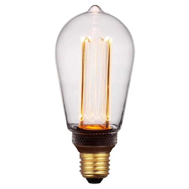LED lamp | transparant | dimbaar | E27 | 5 watt | Ø64 mm | 1800K | 200 lumen | 240V de Freelight – photo produit