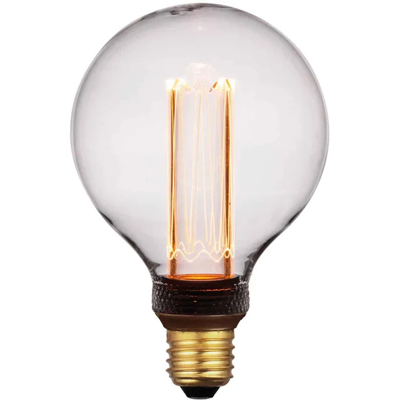 LED lamp | transparant | dimbaar | E27 | 5 watt | Ø95 mm | 1800 Kelvin | 200 lumen | 240V de Freelight – photo produit