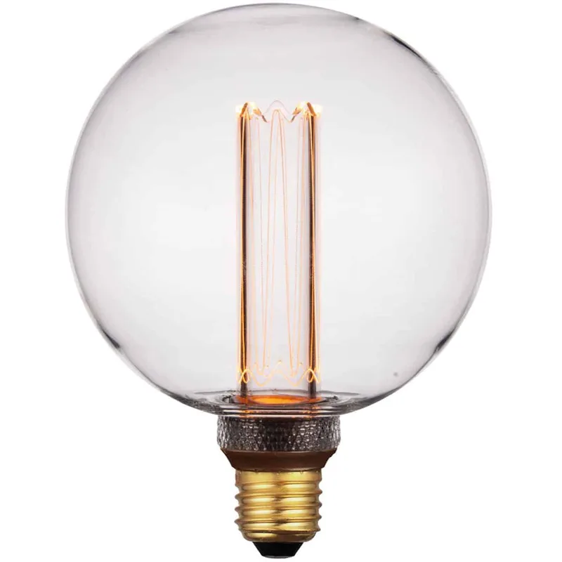 LED lamp | transparant filament | dimbaar | E27 | 5 watt | Ø125 mm | 1800K | 200 lumen | 240V de Freelight – photo produit