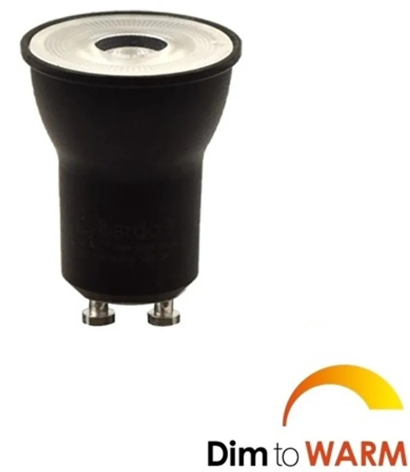 Mini GU10 3.6Watt Zwart Dim to Warm Ø 35mm de Freelight – photo produit