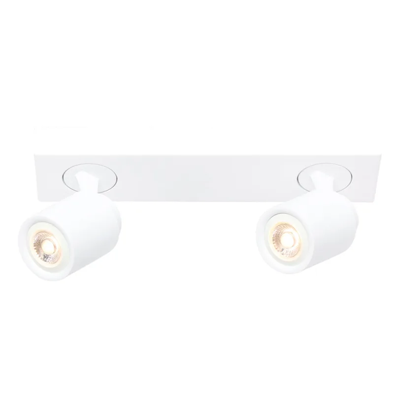 Moderne plafondspot Razza | 2 lichts | wit | metaal | 32 x 8 cm | hal / woonkamer / eetkamer lamp von Freelight – Produktfoto