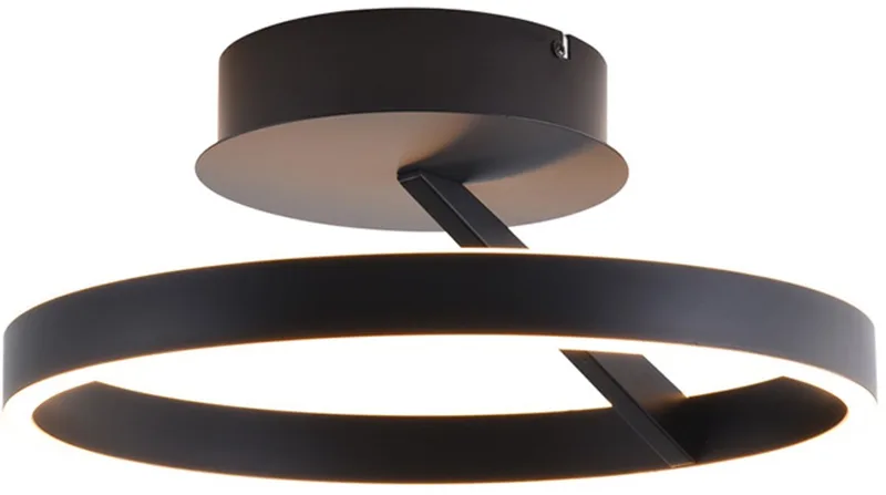 Pilota Plafondlamp cirkel d:40 cm 2700k 3-stepdim - Modern von Freelight in Schwarz – Produktfoto